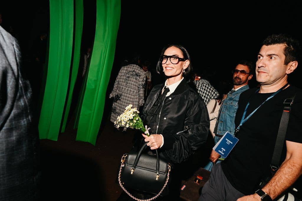 Demi Moore at the Thom Browne spring/summer 2027 show