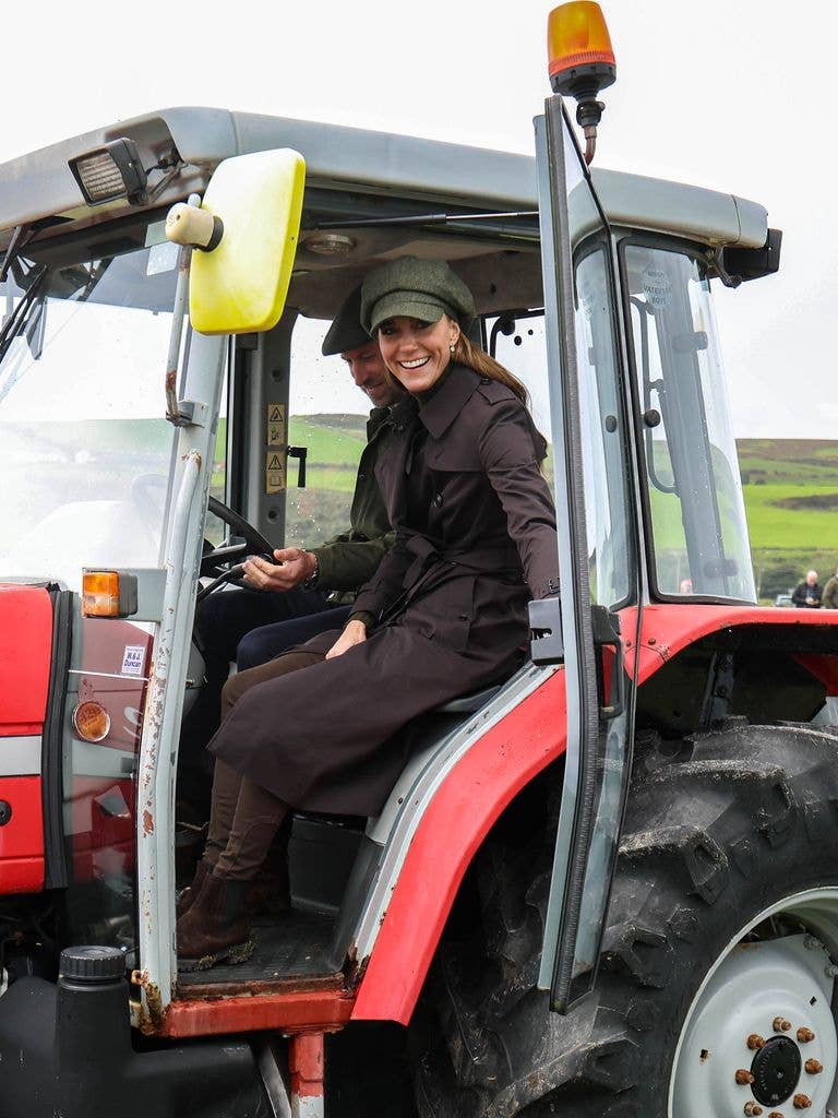 The Prince and Princess of Wales during a visit to Ettrick Bay