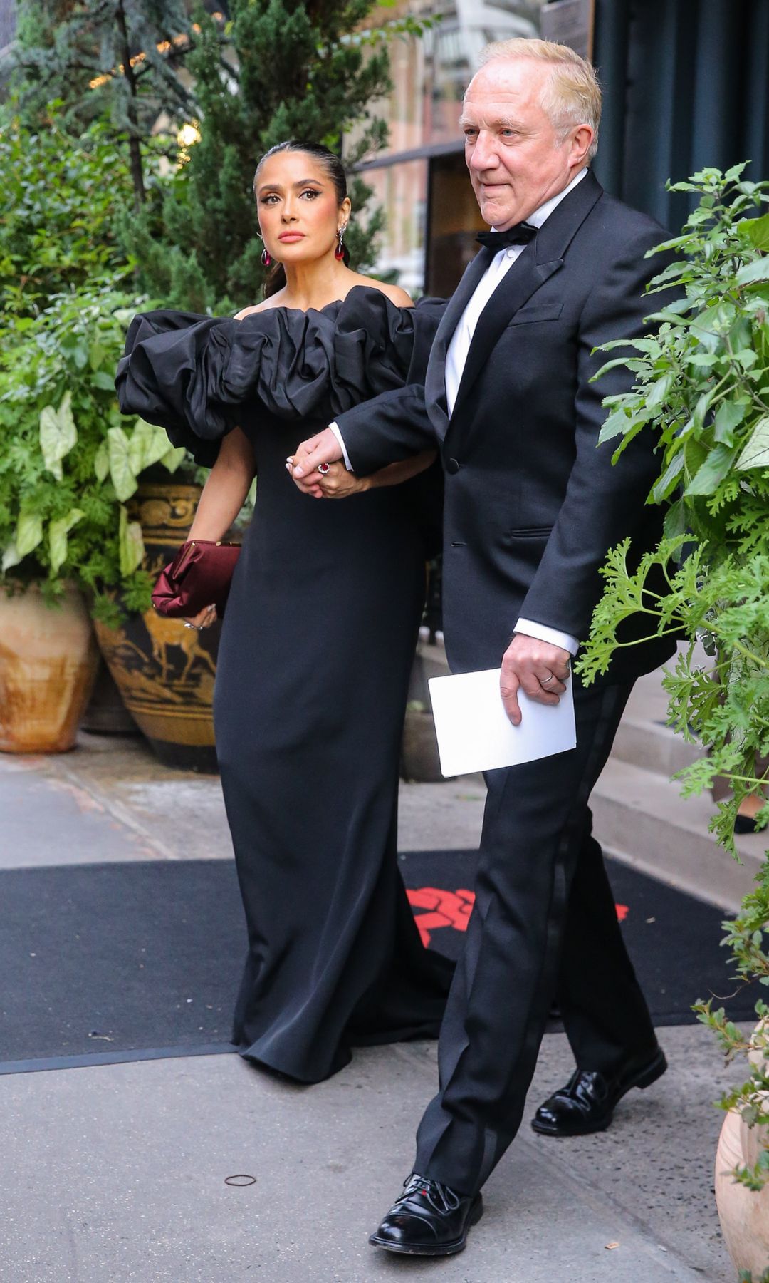 Hayek and Pinault are kicking off their Fashion Week