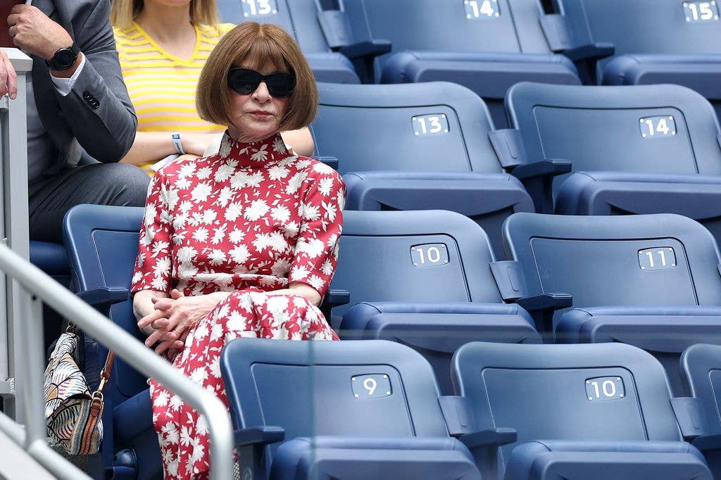 Anna Wintour attends the Men's Singles Final match between Alexander Zverev of Germany and Ben Shelton of the United States on Day Fifteen of the 2026 US Open at USTA Billie Jean King National Tennis Center on September 13, 2026 in the Flushing neighborhood of the Queens borough of New York City
