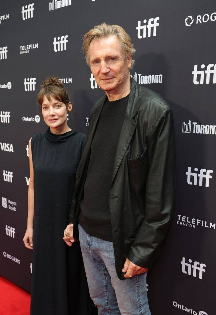 Liam Neeson attends the premiere of "Evil Genius" during the 2026 Toronto International Film Festival at Roy Thomson Hall on September 12, 2026 in Toronto, Ontario. (Photo by Frazer Harrison/Getty Images)