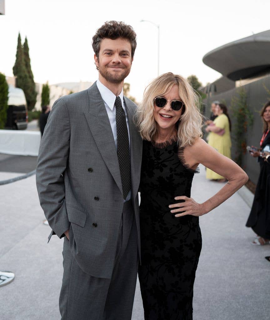 Jack Quaid and Meg Ryan attend the Lucas Museum of Narrative Art Opening Night at Lucas Museum of Narrative Art on September 19, 2026 in Los Angeles, California.