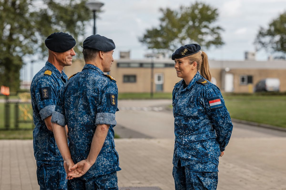 Princess Amalia began a new chapter of her military training with the Royal Netherlands Navy.
