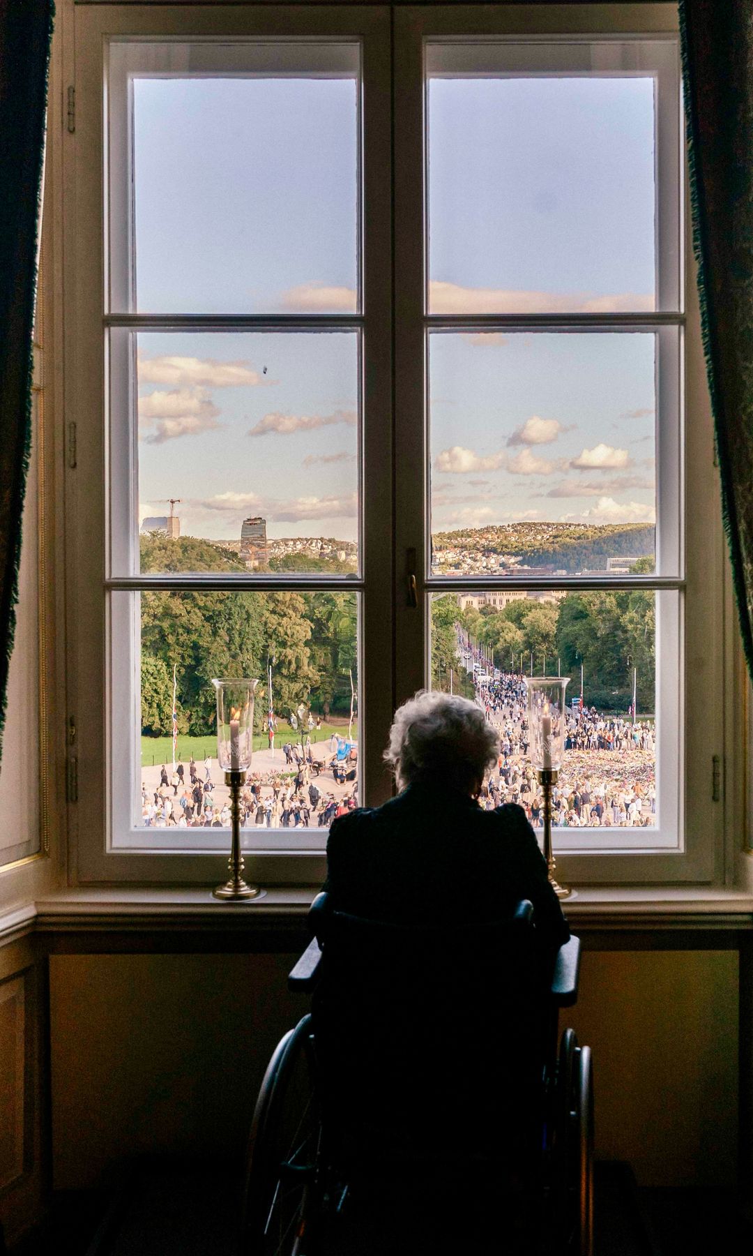 The Norwegian royal house shared photos of Princess Astrid during her brother's funeral