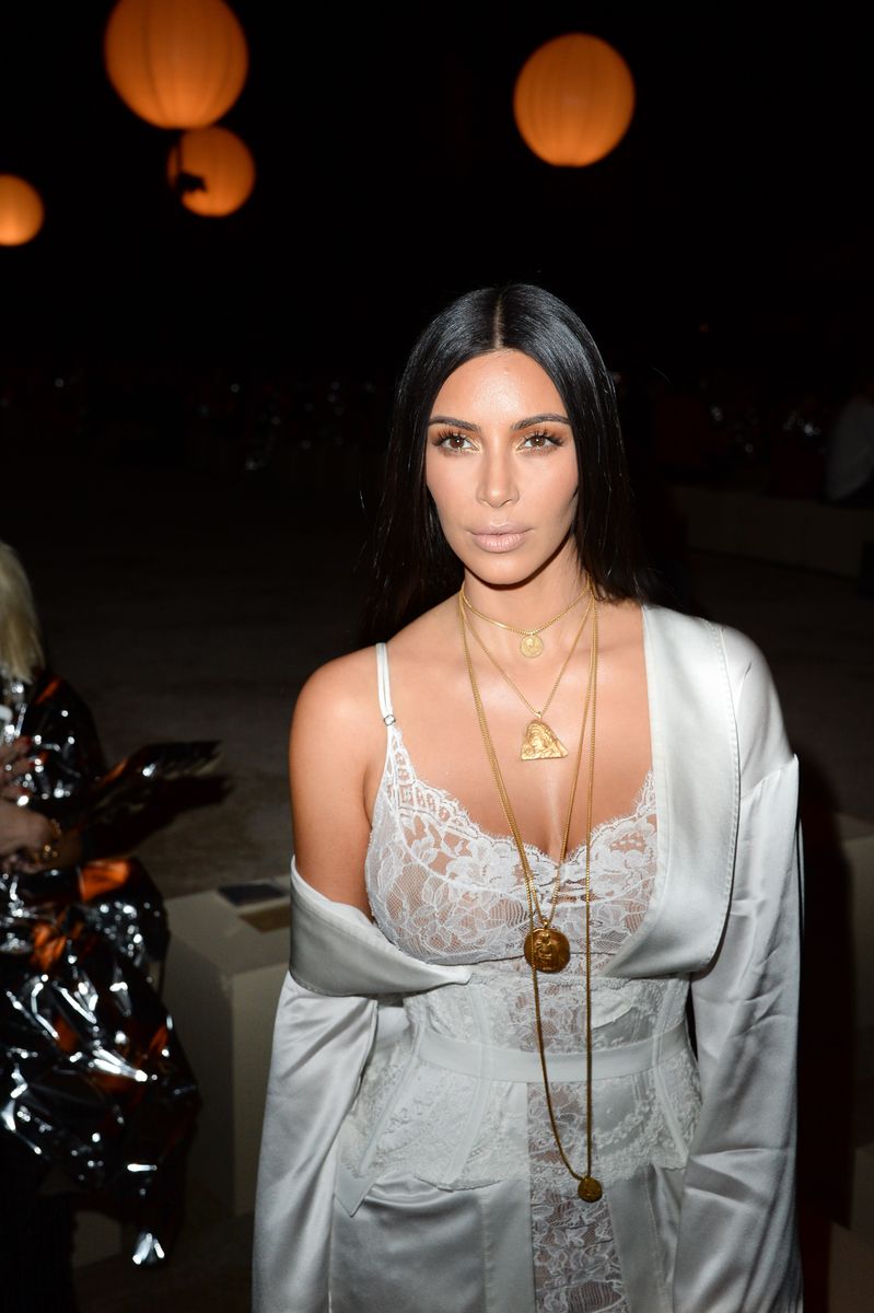 Kim Kardashian attends the Givenchy show as part of the Paris Fashion Week Womenswear Spring/Summer 2017 on October 2, 2016, in Paris, France.