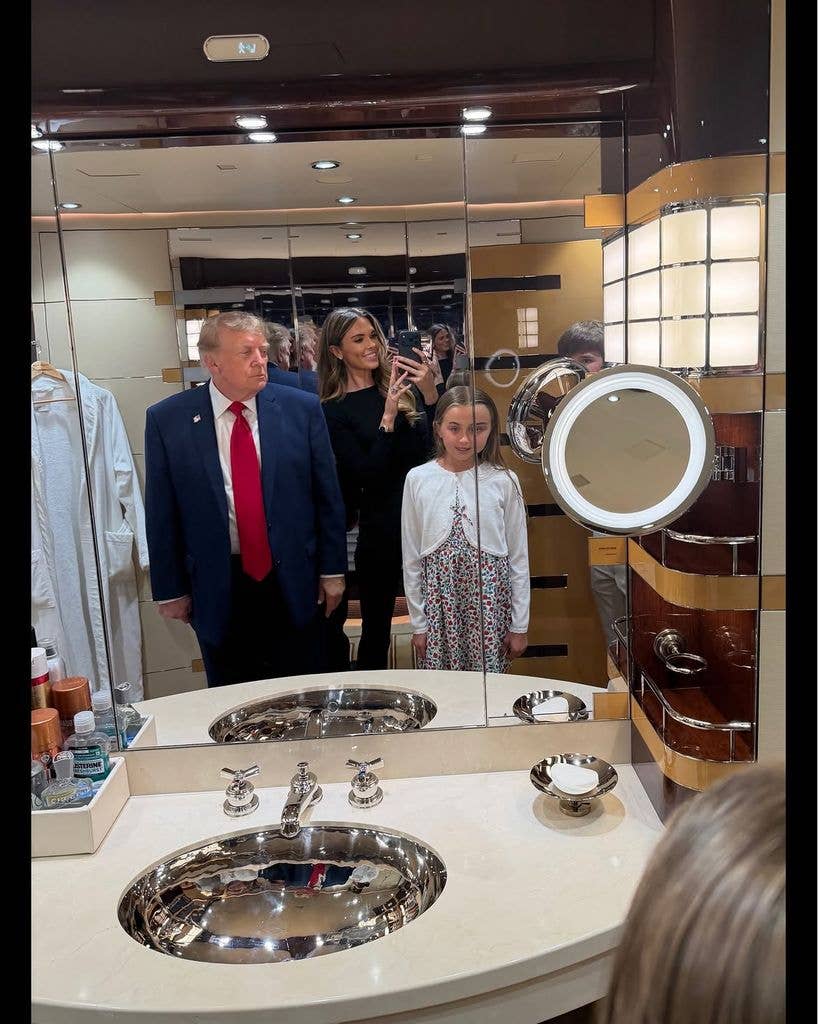 Bettina and Chloe share a moment with Donald Trump in Ireland