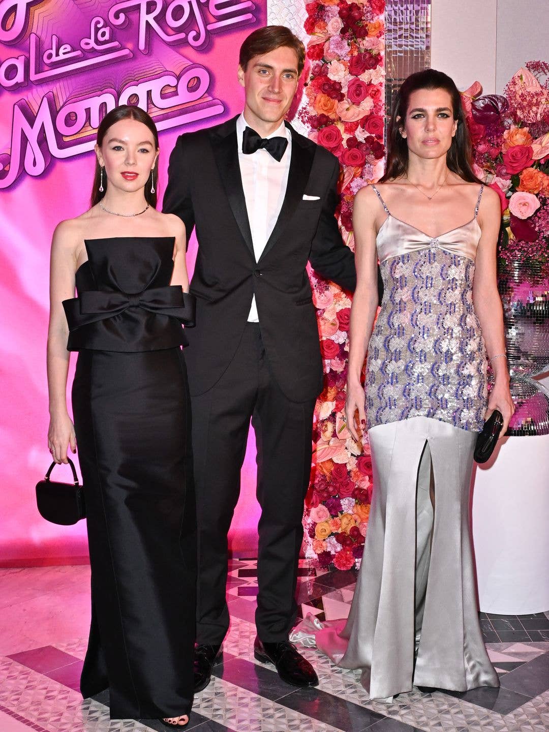 Princess Alexandra of Hanover poses with her boyfriend Ben Sylvester Strautmann and sister Charlotte Casiraghi