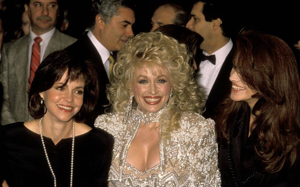 Sally Field, Dolly Parton, and Julia Roberts during "Steel Magnolias" New York City Premiere at Ziegfeld Theater in New York City, New York, United States