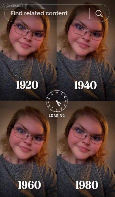 tammy slater with slimmer face after tiktok filter