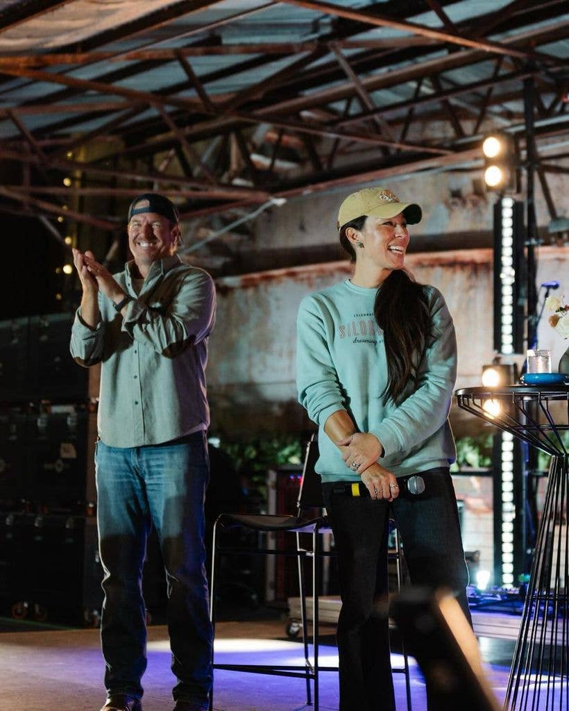 Chip and Joanna Gaines on stage at Silobration