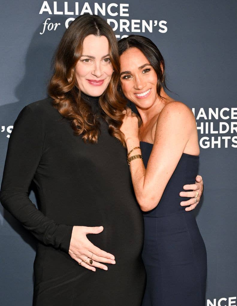 Kelly McKee Zajfen and Meghan, Duchess of Sussex at The Alliance for Children's Rights 34th Annual Champions for Children