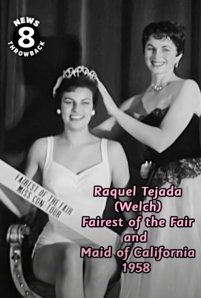 Raquel Welch crowned Fairest of the Fair in 1958.