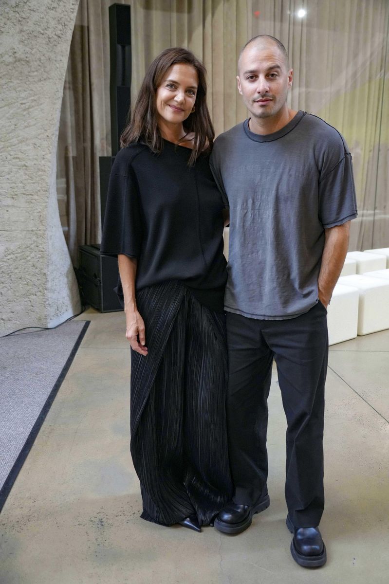 The couple wore stylish and laid back looks