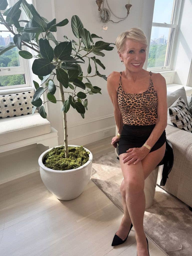 Barbara Corcoran stuns in a swimsuit in her apartment