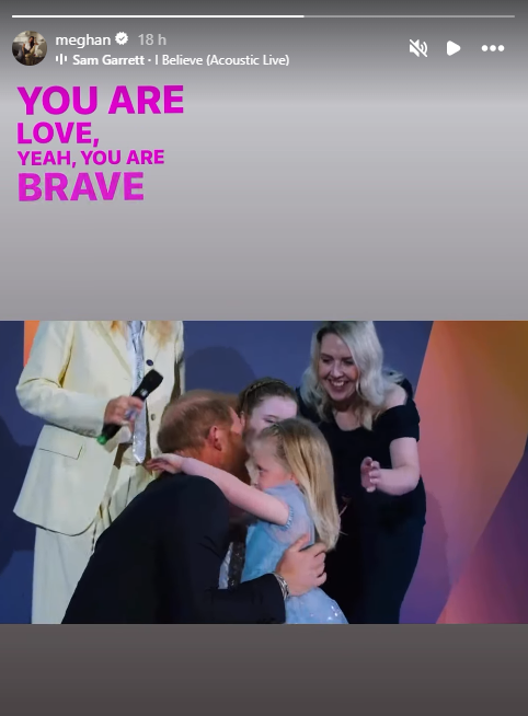Meghan Markle left Prince Harry a supportive message after the WellChild Awards