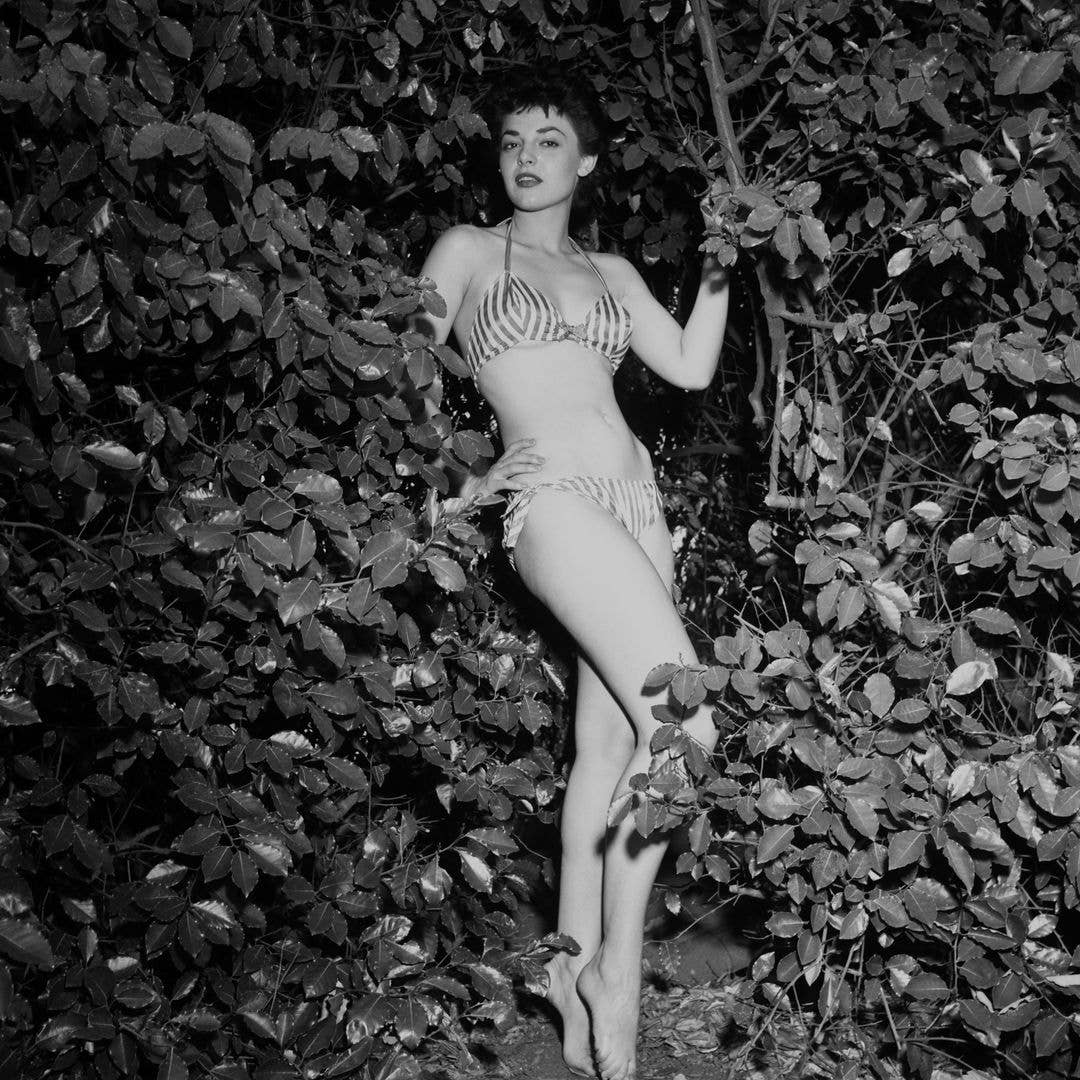 Actress Anne Bancroft poses at her home in Los Angeles, California.