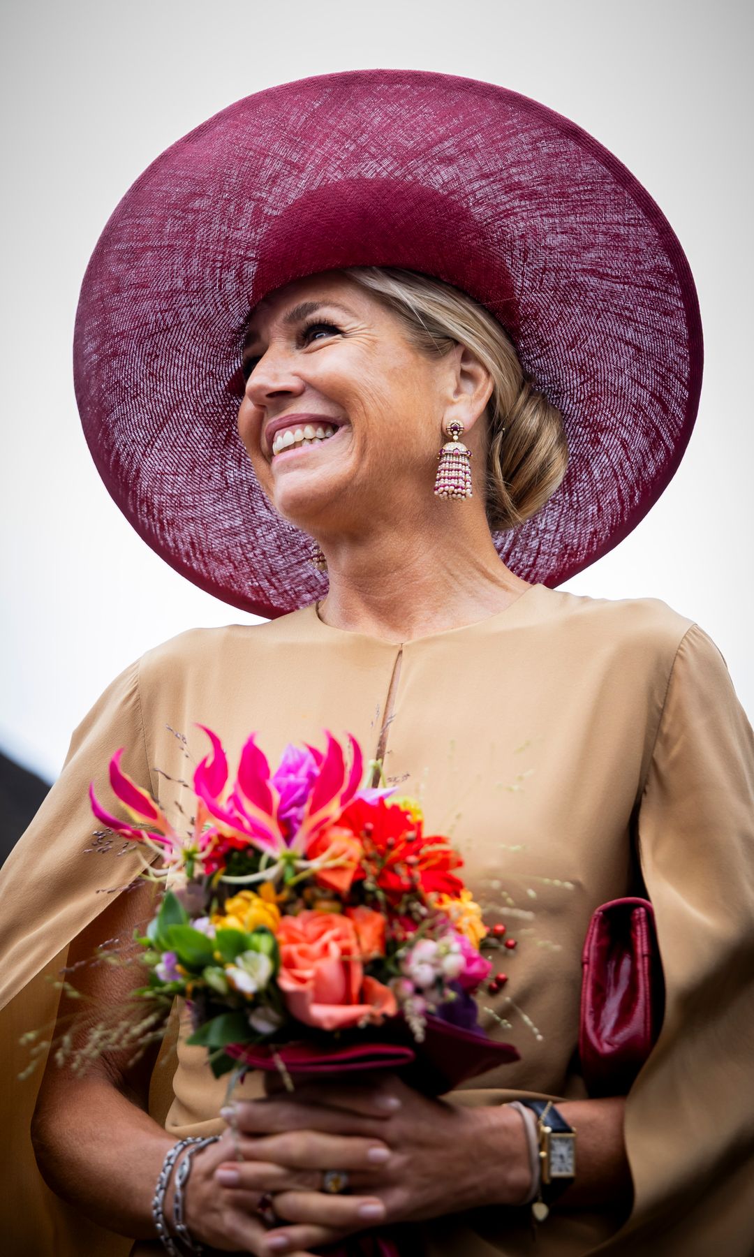 Queen Maxima of The Netherlands visits dairy farm Riedstra-Hoving