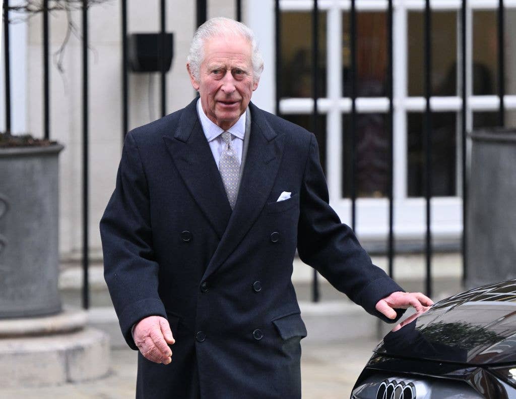 king charles black suit