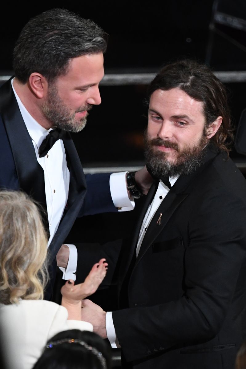 US actor Casey Affleck and his brother US actor and director Ben Affleck
